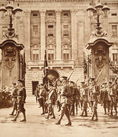 King Edward VIII Carrying the Colour at Buckingham Palace, when he was commissioned in the Grenadier Guards by Jean Gaspard Lavater